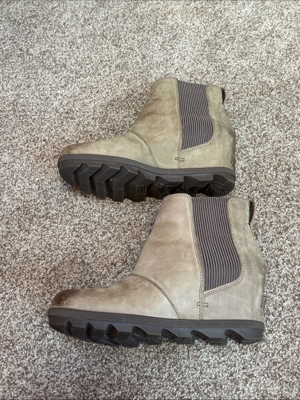 Sorel Women's Taupe Chelsea Ankle Boots